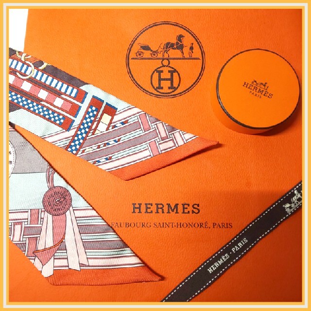 ★HERMES★エルメス ツイリー 馬勒とチャーム★スカーフやバンダナに♪