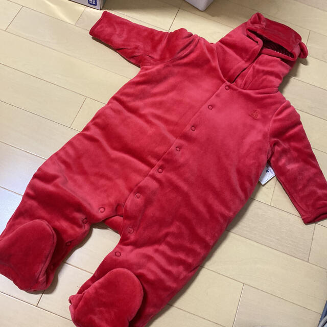 babyGAP(ベビーギャップ)の新品未使用 ベビーギャップ ロンパース 冬用 カバーオール キッズ/ベビー/マタニティのベビー服(~85cm)(カバーオール)の商品写真