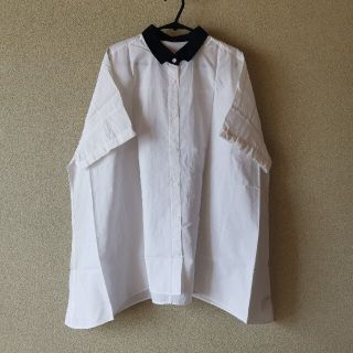 マカフィー(MACPHEE)の【eimama様専用】 マカフィー 半袖 シャツ ホワイト×ブラック 38サイズ(シャツ/ブラウス(半袖/袖なし))