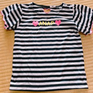 アナップキッズ(ANAP Kids)の値下げ‼️＊ANAP＊フリルＴシャツ［120］(Tシャツ/カットソー)