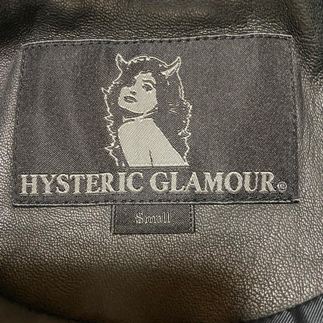 HYSTERIC GLAMOUR(ヒステリックグラマー)のヒステリックグラマー　革ジャン　黒　羊革　キムタク メンズのジャケット/アウター(レザージャケット)の商品写真