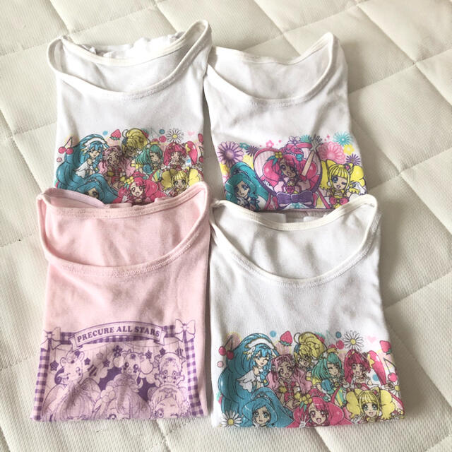 100 プリキュア　下着　半袖シャツ キッズ/ベビー/マタニティのキッズ服女の子用(90cm~)(下着)の商品写真