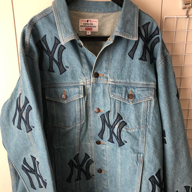 新品未使用 supreme yankees denim jacket xl - Gジャン/デニムジャケット