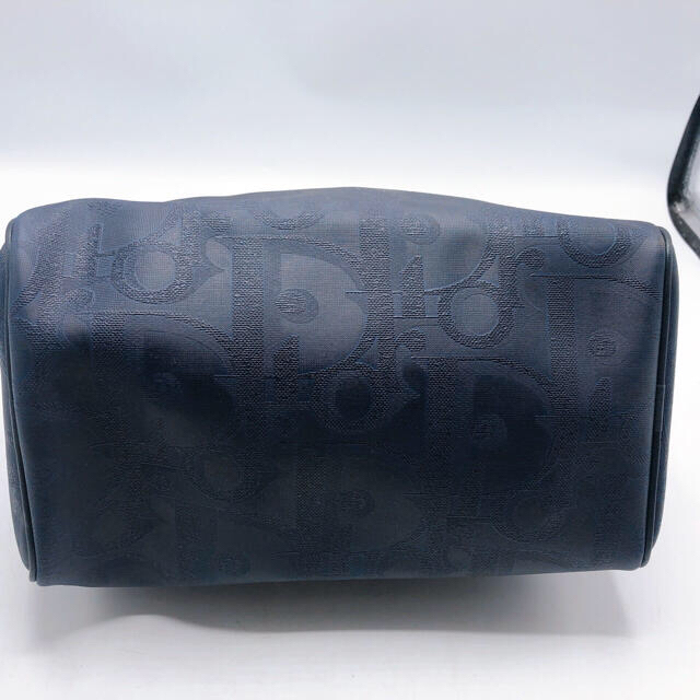 正規品　ディオール　Dior ミニボストン ハンドバッグ トロッター柄 紺系