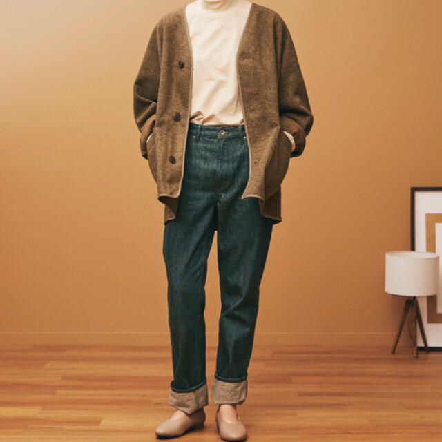 UNIQLO(ユニクロ)の【公式完売】新品未使用 U フリース カーディガン M/DARK BROWN メンズのトップス(カーディガン)の商品写真