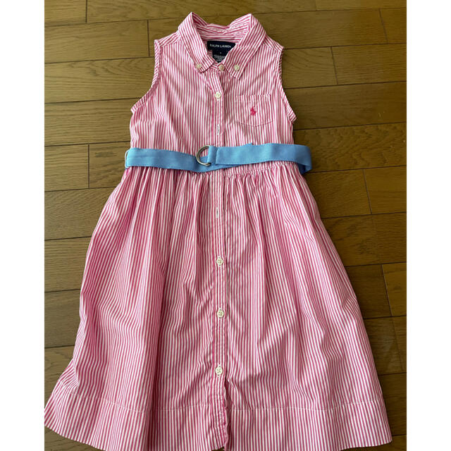 Ralph Lauren(ラルフローレン)のラルフローレン キッズワンピース+オマケ キッズ/ベビー/マタニティのキッズ服女の子用(90cm~)(ワンピース)の商品写真