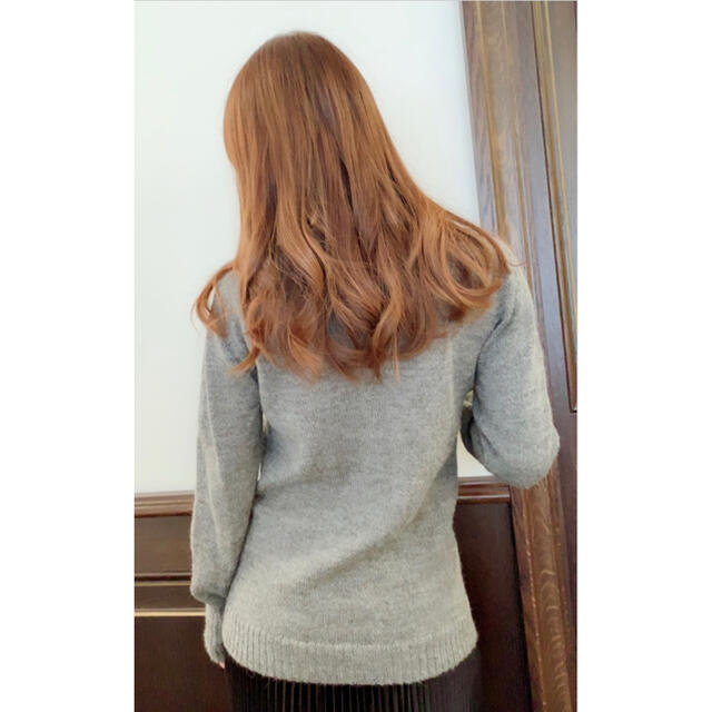 【selva secreta】ALPACA ROPE KNIT(gray) 1