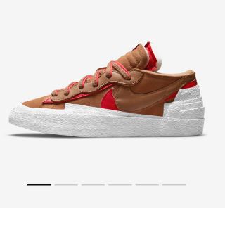 サカイ(sacai)のNIKE blazer LOW sacai ナイキ サカイ 23 tan(スニーカー)