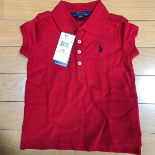 ポロラルフローレン(POLO RALPH LAUREN)の【新品・未使用】POLO RALPH LAUREN ポロシャツ　100 レッド(Tシャツ/カットソー)