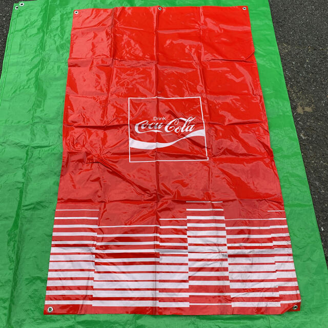 当時物  昭和レトロ　コカコーラ coca-cola のぼり　テント　シート