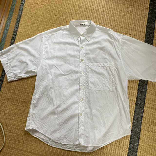 auralee FINX TWILL BIG SHORT S shirts約57cm着丈