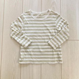 ムジルシリョウヒン(MUJI (無印良品))の110cm 無印良品　ボーダーカットソー(Tシャツ/カットソー)