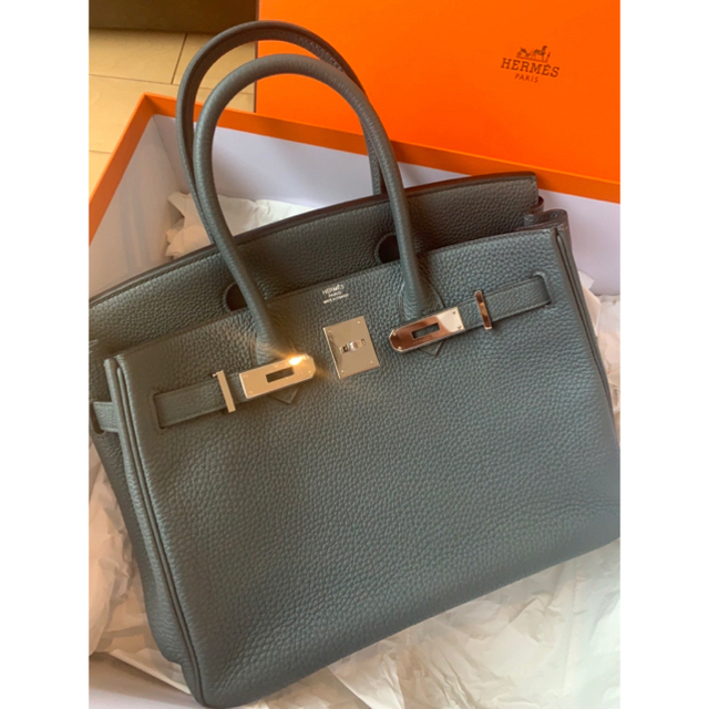 HERMES バーキン30 ブルーオラージュ