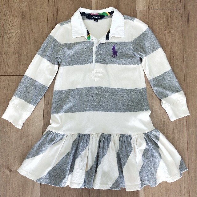 Ralph Lauren(ラルフローレン)のsori様専用　ラルフローレン　ボーダーワンピース　100 キッズ/ベビー/マタニティのキッズ服女の子用(90cm~)(ワンピース)の商品写真