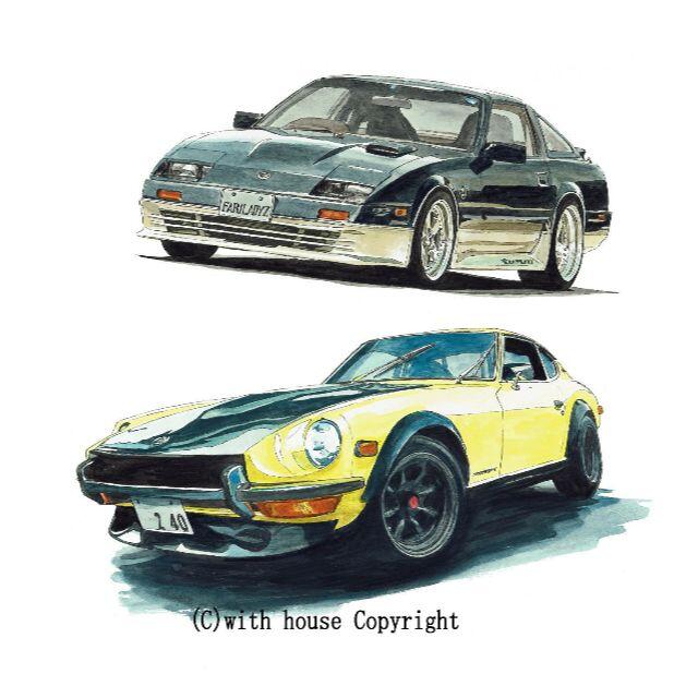 NC-765 240Z/300ZX Z31限定版画サイン額装作家平右ヱ門 1