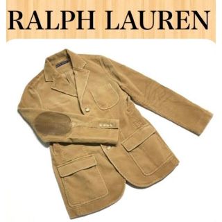 ラルフローレン(Ralph Lauren)の美品 ラルフローレン　牛革エルボーパッチ付　コーデュロイジャケット　RaKD77(テーラードジャケット)