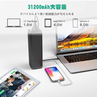 KINGBERIWI モバイルバッテリーの通販 by ともよのショップ|ラクマ
