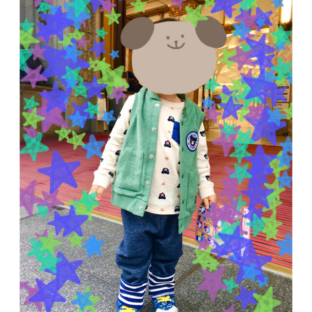 DOUBLE.B(ダブルビー)のダブルビー☆ベスト90 キッズ/ベビー/マタニティのキッズ服男の子用(90cm~)(ジャケット/上着)の商品写真