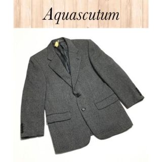 アクアスキュータム(AQUA SCUTUM)の極美　Aquascutum 総カシミヤジャケット ツイード90A4　RaKE48(テーラードジャケット)