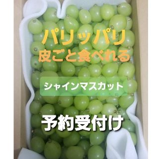 [予約受付け]今年最後の山梨県産　種無しシャインマスカット　粒2㎏(フルーツ)