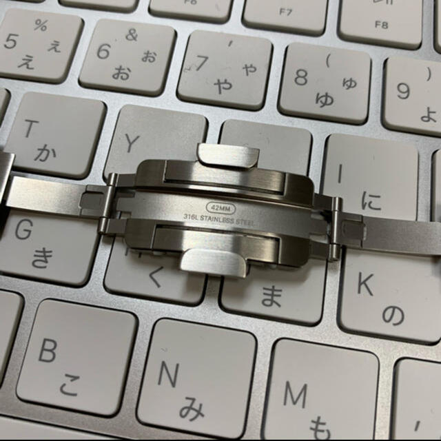 Apple(アップル)の新品 apple watch 42mm リンクブレスレット シルバー メンズの時計(金属ベルト)の商品写真