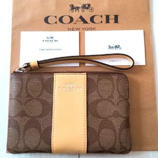 コーチ(COACH)の（メロンぐま様専用）新品　COACH　ポーチ　リストレット(ポーチ)