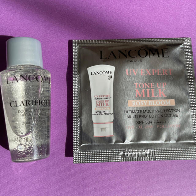 LANCOME(ランコム)のランコムクラリフィックデュアルエッセンスローションエクスペールトーンアップローズ コスメ/美容のキット/セット(サンプル/トライアルキット)の商品写真