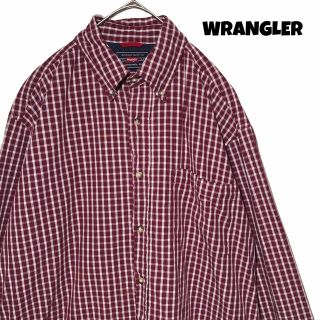 ラングラー(Wrangler)の【希少デザイン】ラングラー Wrangler シャツ 長袖 ギンガムチェック S(シャツ)