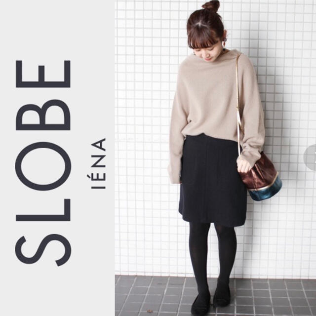 SLOBE IENA(スローブイエナ)の2度着用サイズ36 【SLOBE IENA】スローブイエナ　台形ミニスカート レディースのスカート(ミニスカート)の商品写真