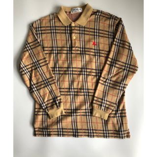 バーバリー(BURBERRY)のバーバリー 長袖 ポロシャツ 希少　ゆるだぼ90s ノバチェック(ポロシャツ)