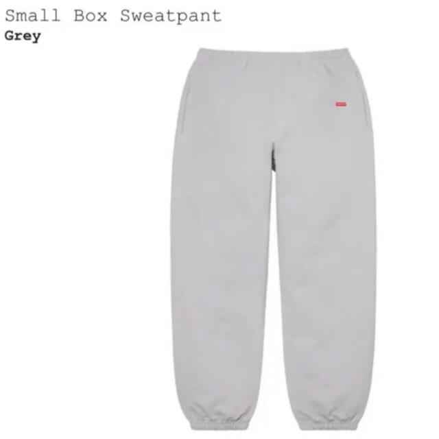 Supreme Small Box Sweatpant M Grey グレー