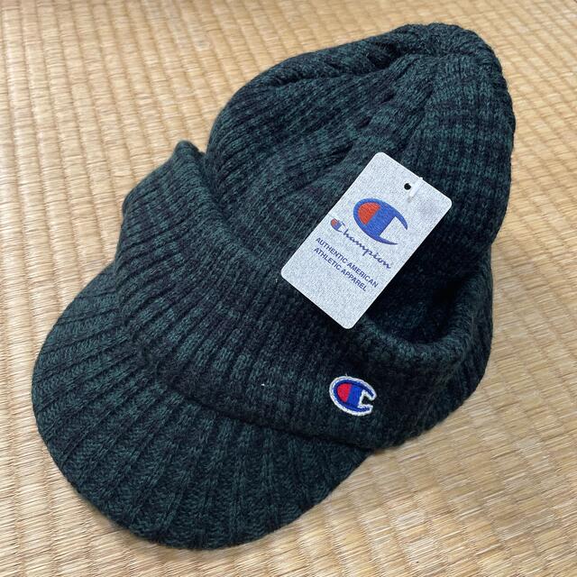 Champion(チャンピオン)の新品　チャンピオン　ニットキャップ　グリーン系 メンズの帽子(ニット帽/ビーニー)の商品写真