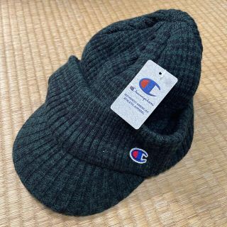 チャンピオン(Champion)の新品　チャンピオン　ニットキャップ　グリーン系(ニット帽/ビーニー)