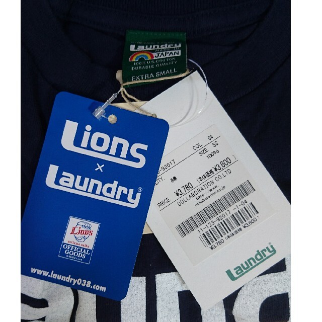 LAUNDRY(ランドリー)の【Laundry×Lions】Tシャツ【XSサイズ】 スポーツ/アウトドアの野球(記念品/関連グッズ)の商品写真