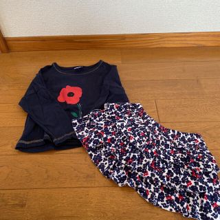 プチバトー(PETIT BATEAU)のプチバトー上下セット(Tシャツ/カットソー)