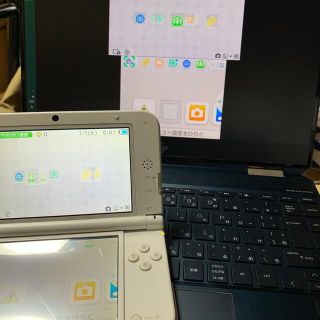 ニンテンドー3DS(ニンテンドー3DS)の3DS LL 本体 ホワイト 偽トロ キャプチャー(携帯用ゲーム機本体)