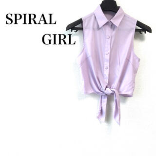 スパイラルガール(SPIRAL GIRL)のSPIRAL GIRL スパイラルガール　袖なし　シャツ(シャツ/ブラウス(半袖/袖なし))