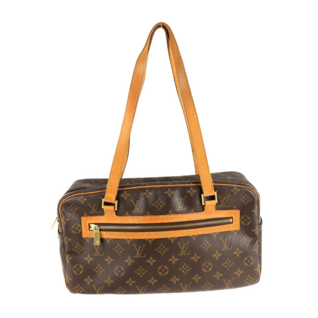 LOUIS VUITTON ルイ ヴィトン  シテGM ショルダーバッグ M51181 モノグラムキャンバス レザー  ブラウン    ビトン 【本物保証】中古内側