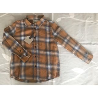 ザラキッズ(ZARA KIDS)の新品　ZARA チェックシャツ　120cm(Tシャツ/カットソー)