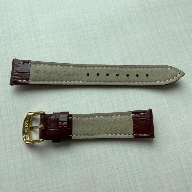SEIKO(セイコー)のSeiko 革ベルト 18mm / 純正 金色尾錠 メンズの時計(レザーベルト)の商品写真