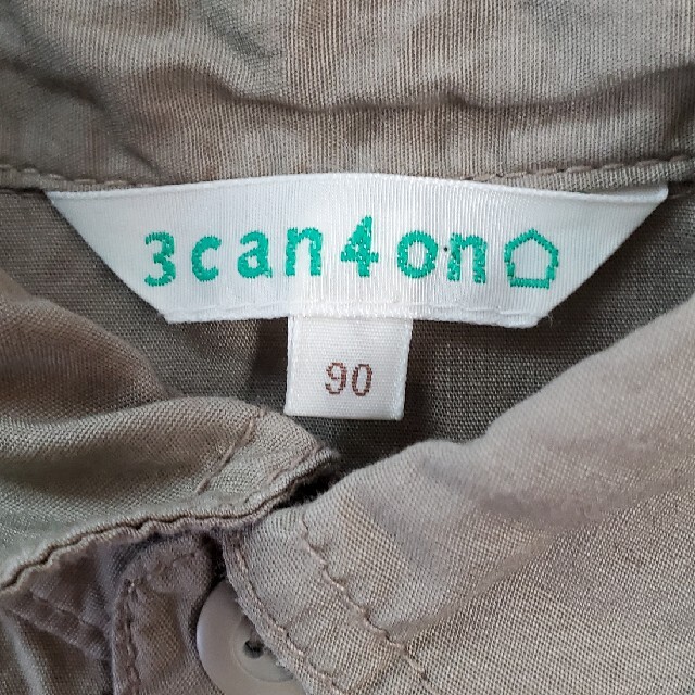 3can4on(サンカンシオン)の3can4on ミリタリーシャツ　90cm キッズ/ベビー/マタニティのキッズ服男の子用(90cm~)(ブラウス)の商品写真