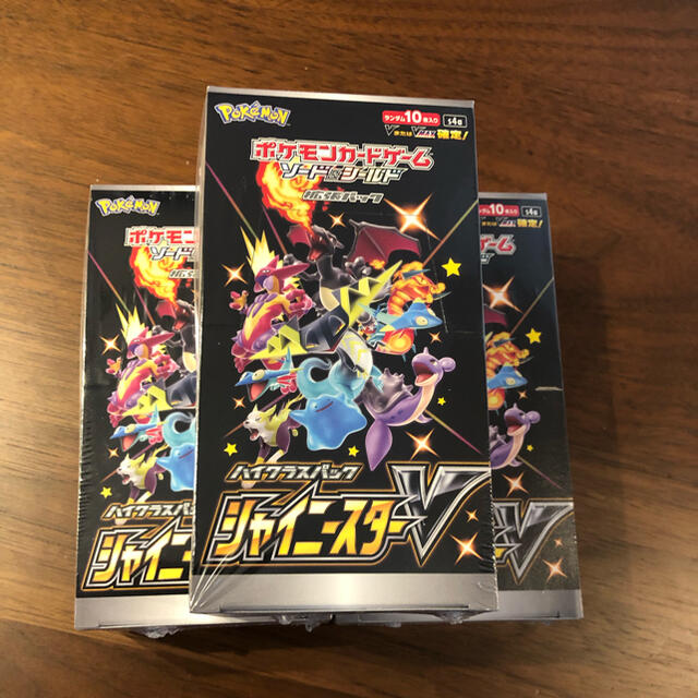 売れ筋オススメ ポケモンカード シャイニースターV 3BOX 未開封