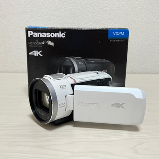 Panasonic - 美品 HC-VX2M-W Panasonic 4K ビデオカメラ 64GB の