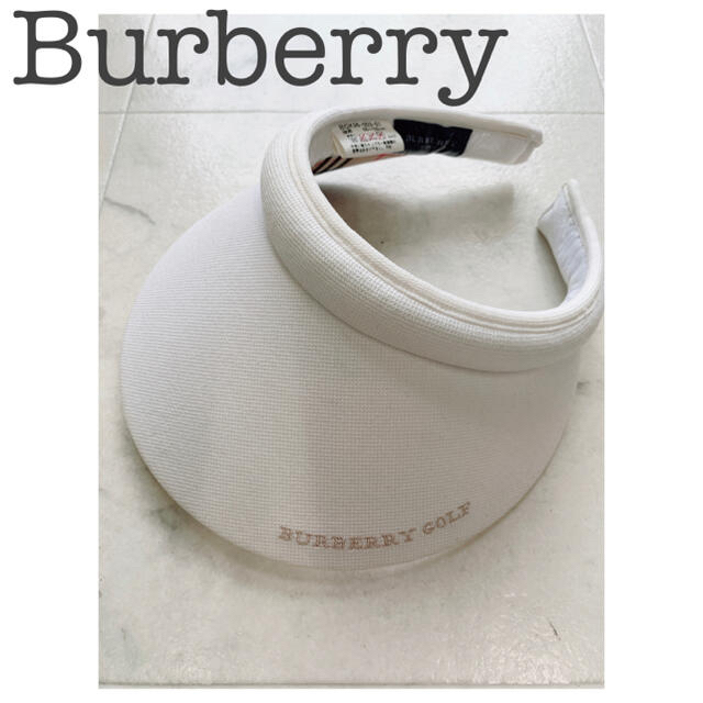 BURBERRY(バーバリー)のBurberry バーバリー　サンバイザー　ゴルフ レディースの帽子(キャップ)の商品写真