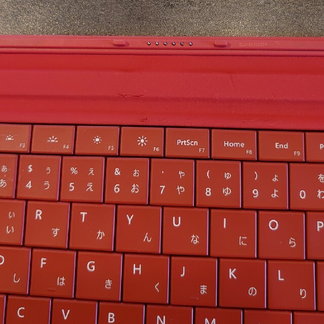 Microsoft(マイクロソフト)のMicrosoft Surface type cover 1654 Red スマホ/家電/カメラのPC/タブレット(PC周辺機器)の商品写真