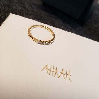 アーカー(AHKAH)の【あんず様専用】 AHKAH エメピンキーリング4号(リング(指輪))