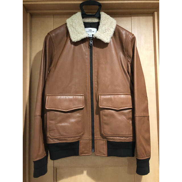 coach レザーボアジャケット 【GINGER掲載商品】 e-gaio.com.br
