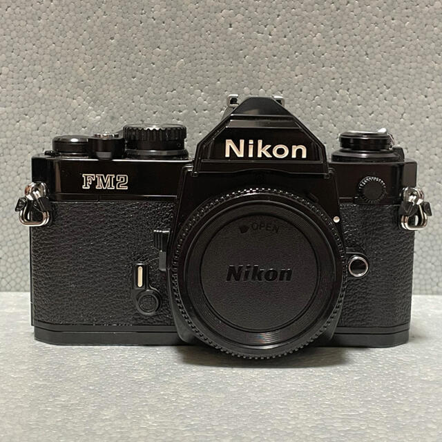 フィルムカメラnikon new fm2 後期　黒　black 露出計ok シャッターok