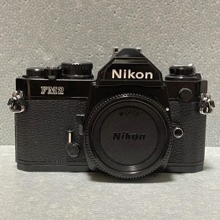 ニコン(Nikon)のnikon new fm2 後期　黒　black 露出計ok シャッターok(フィルムカメラ)