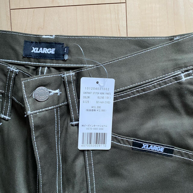 XLARGE(エクストララージ)のXLARGE CONTRAST STITCH WORK PANTS  ダブルニー メンズのパンツ(ワークパンツ/カーゴパンツ)の商品写真